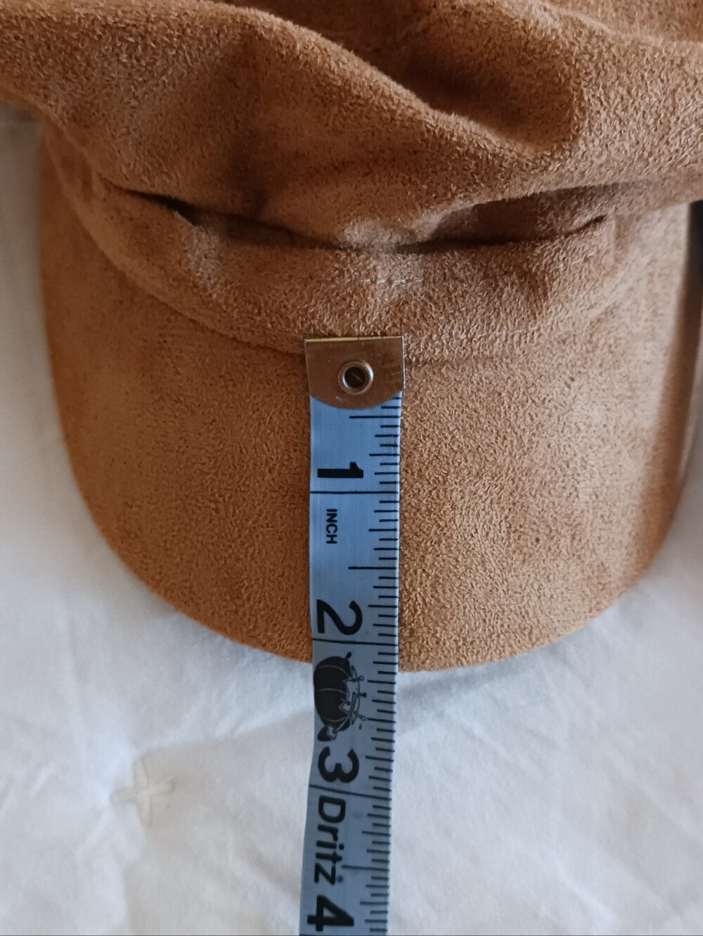 Suede-Look Brown Baker Boy Cap - Unbranded - Picture 8 of 8